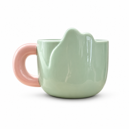 Macaron Cat Ear Ceramic Cup