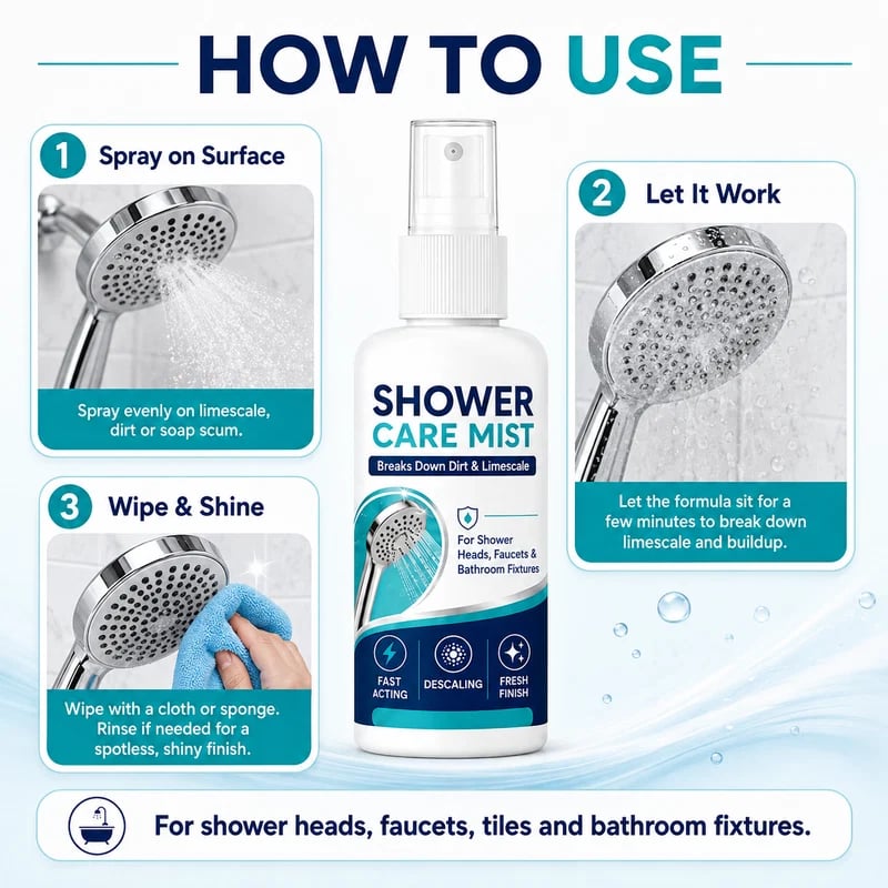 💕Fast-Acting Shower Limescale Remover Spray