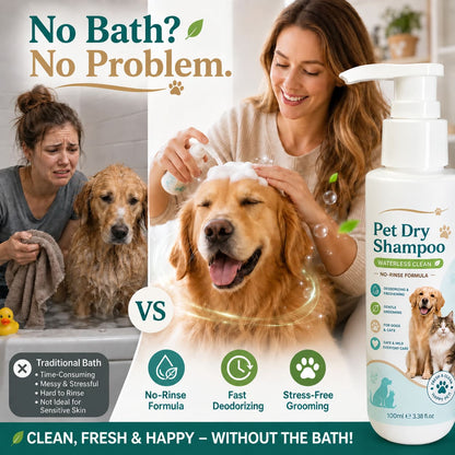 Rinse-Free Pet Shampoo Mousse