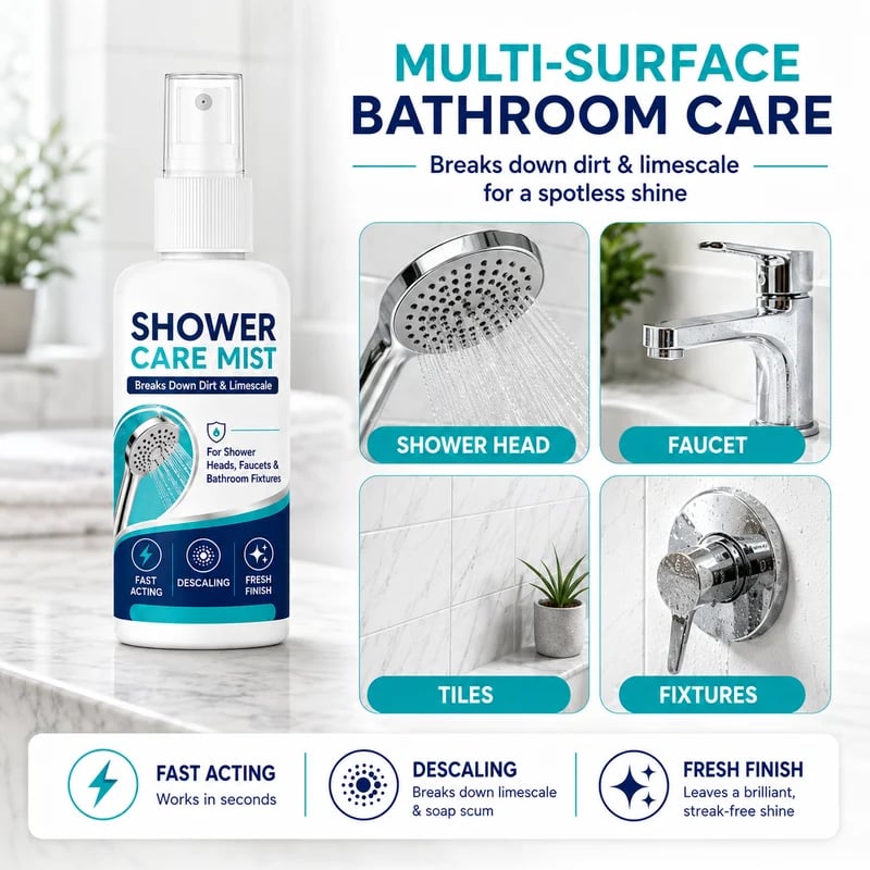 💕Fast-Acting Shower Limescale Remover Spray
