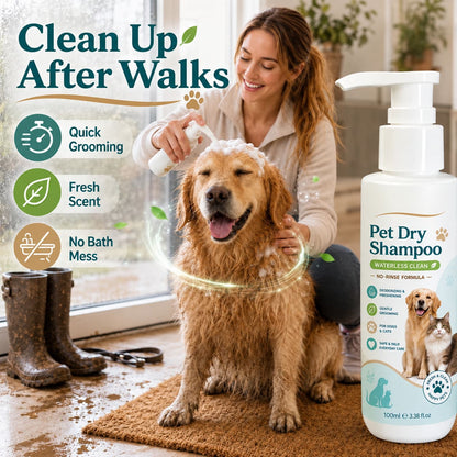 Rinse-Free Pet Shampoo Mousse