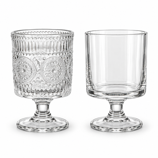 Sunflower relief glass