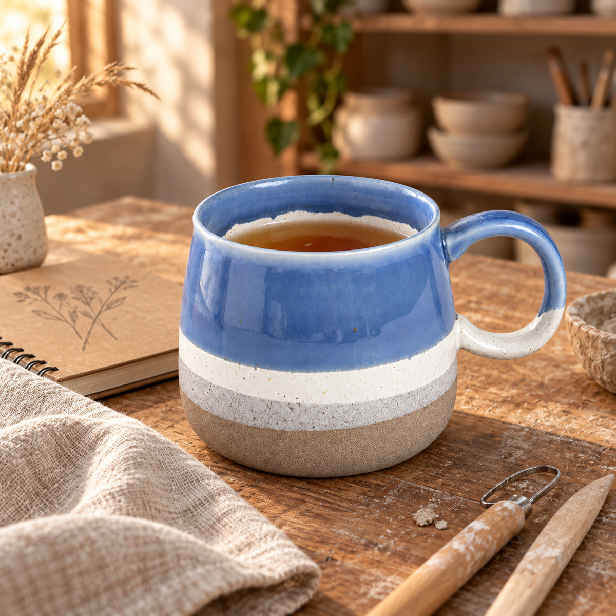 Large capacity Japanese retro ceramic cup