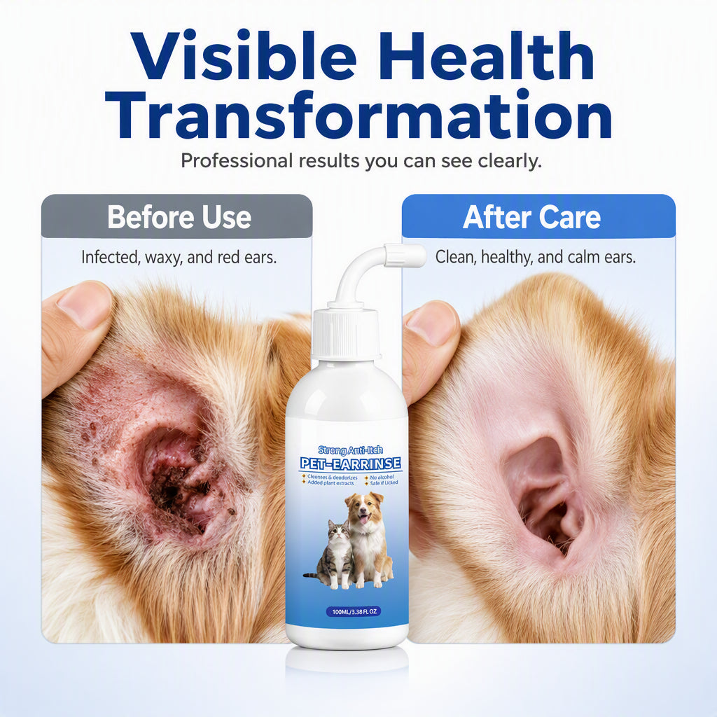 ⏳Buy 1 Get 1 Free⏰Pet Ear Cleaner for Dogs & Cats🐶🐱👂🪄