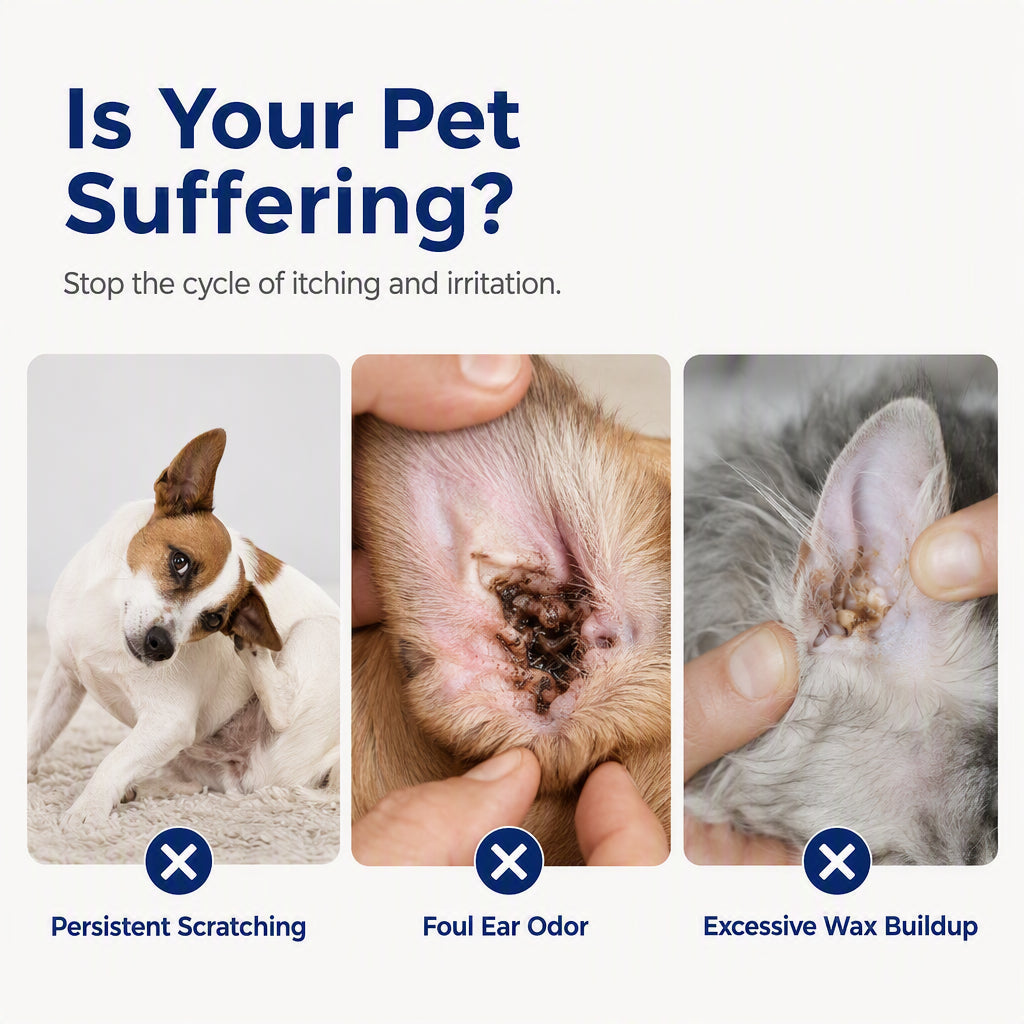 ⏳Buy 1 Get 1 Free⏰Pet Ear Cleaner for Dogs & Cats🐶🐱👂🪄