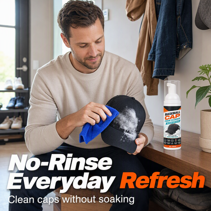 🔥No-Rinse Baseball Cap Foam Cleaner