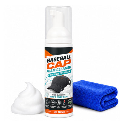🔥No-Rinse Baseball Cap Foam Cleaner